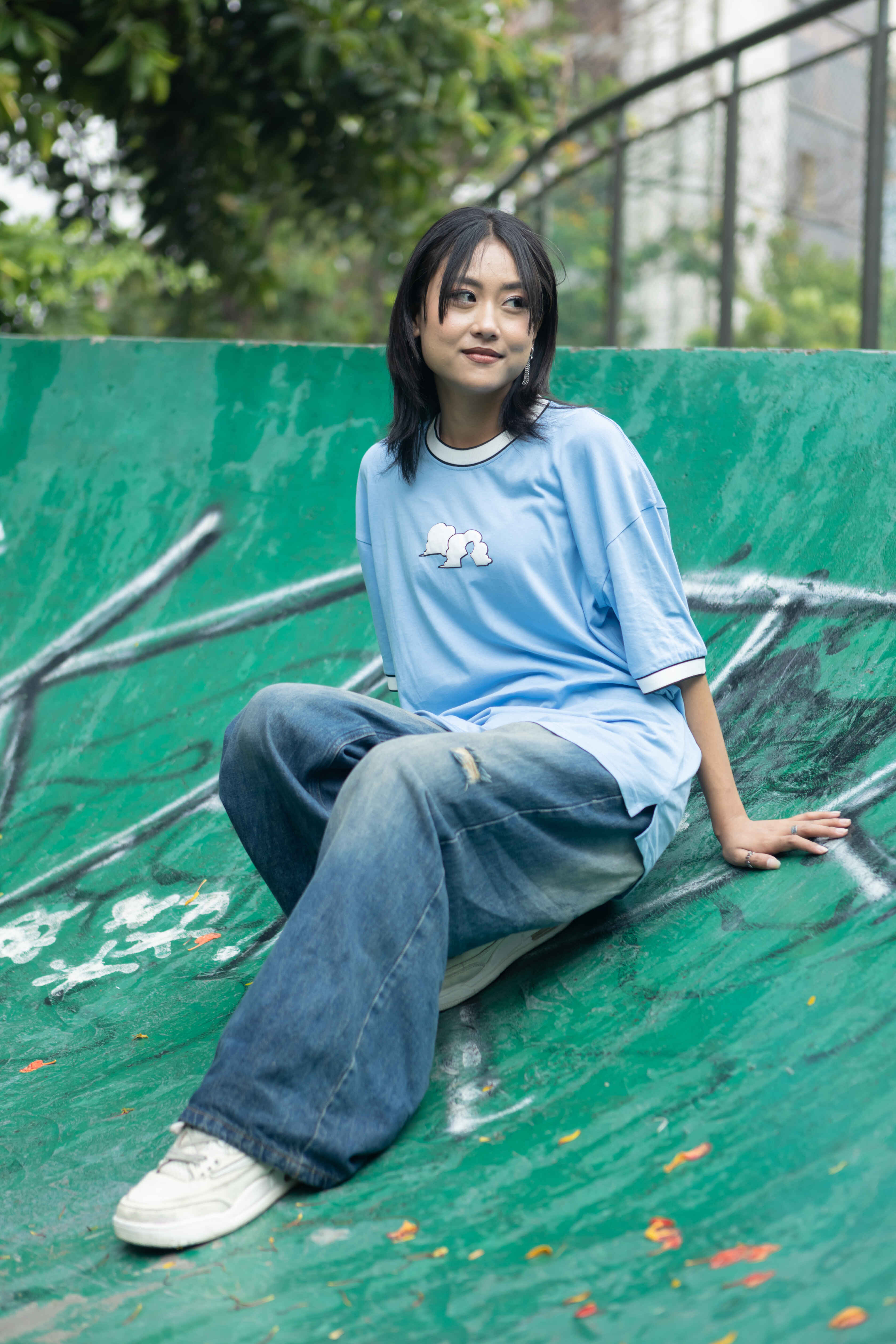 Sky-mid Oversized T-shirt [PRE-ORDER]