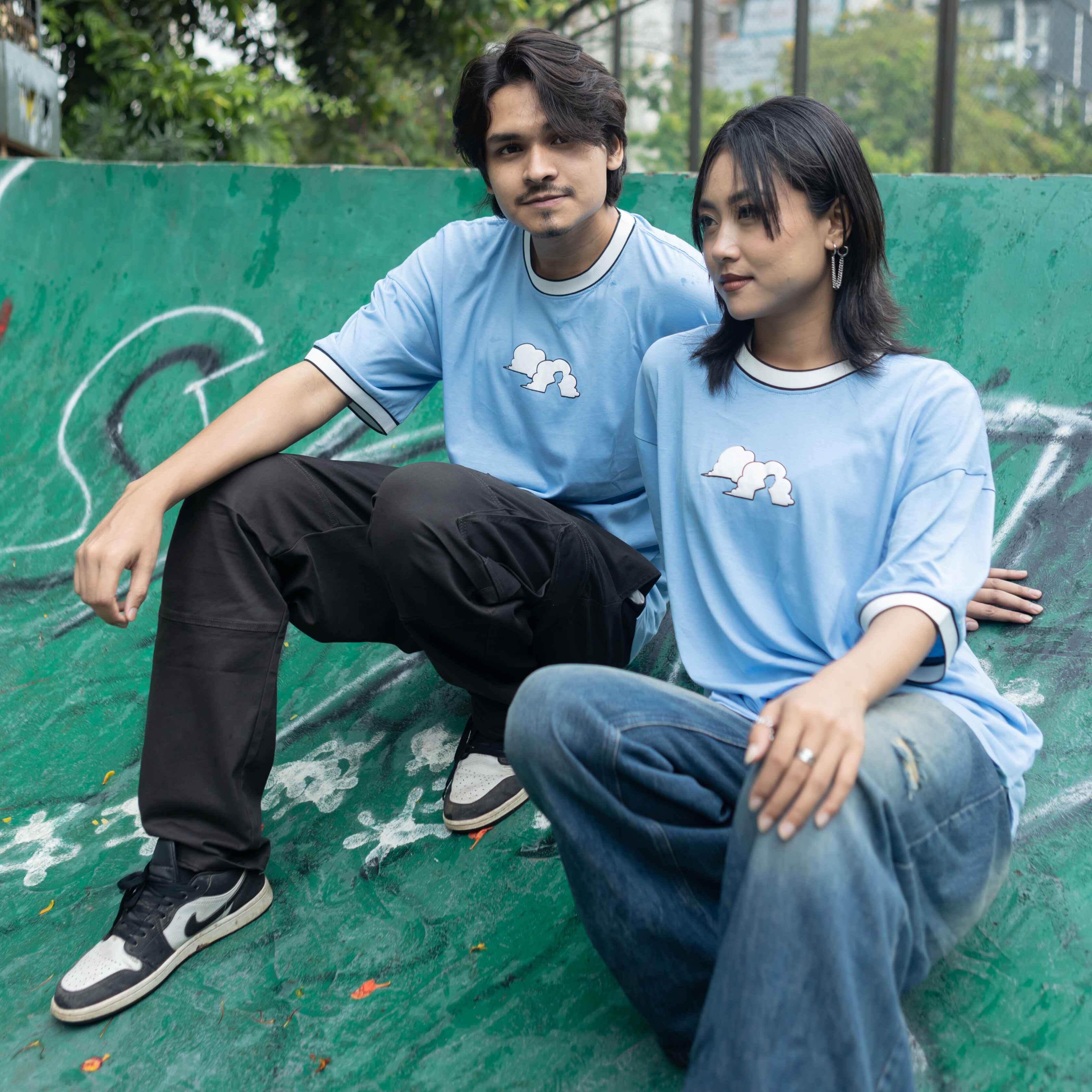 Sky-mid Oversized T-shirt [PRE-ORDER]