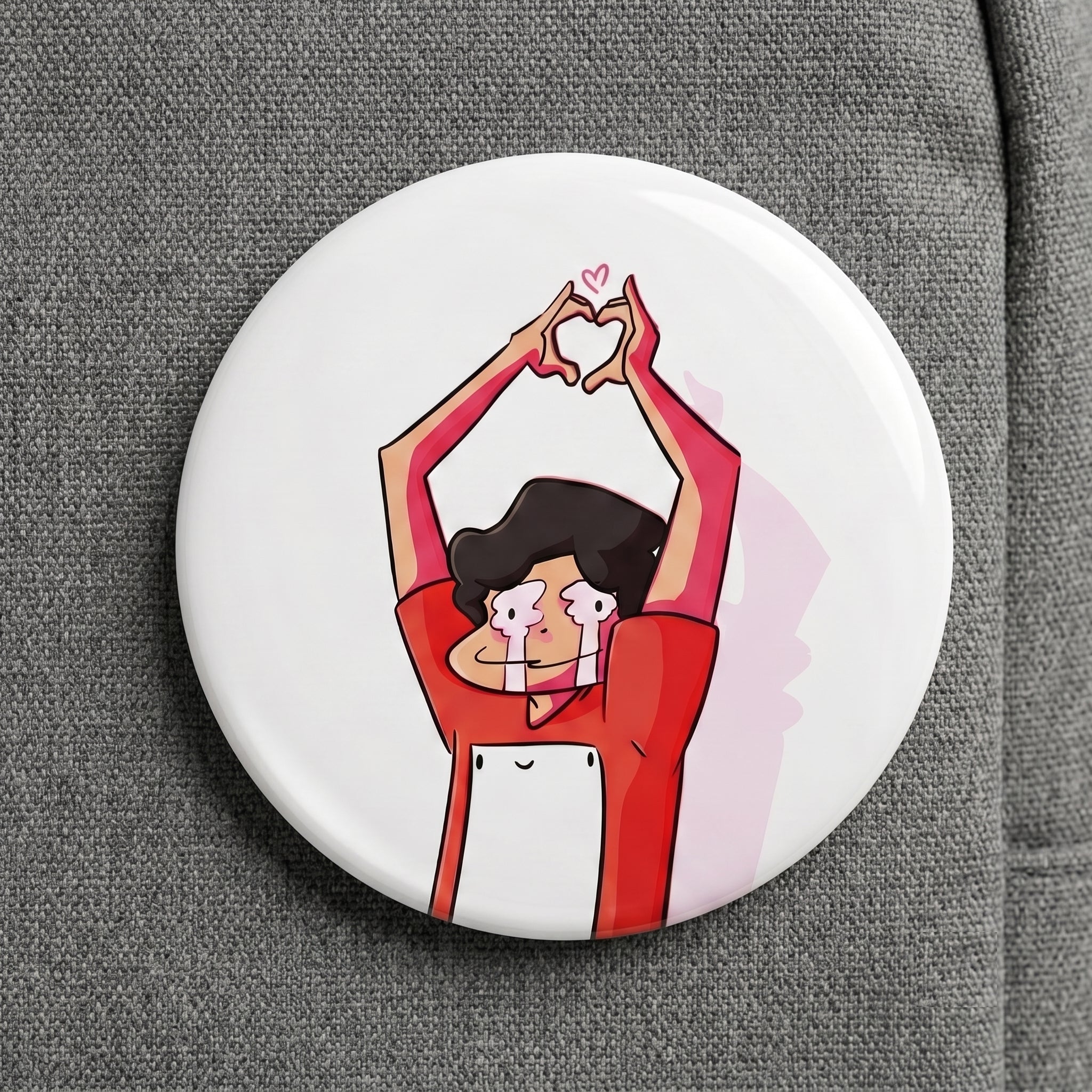 Antik Mahmud Crying Heart - Button Badge