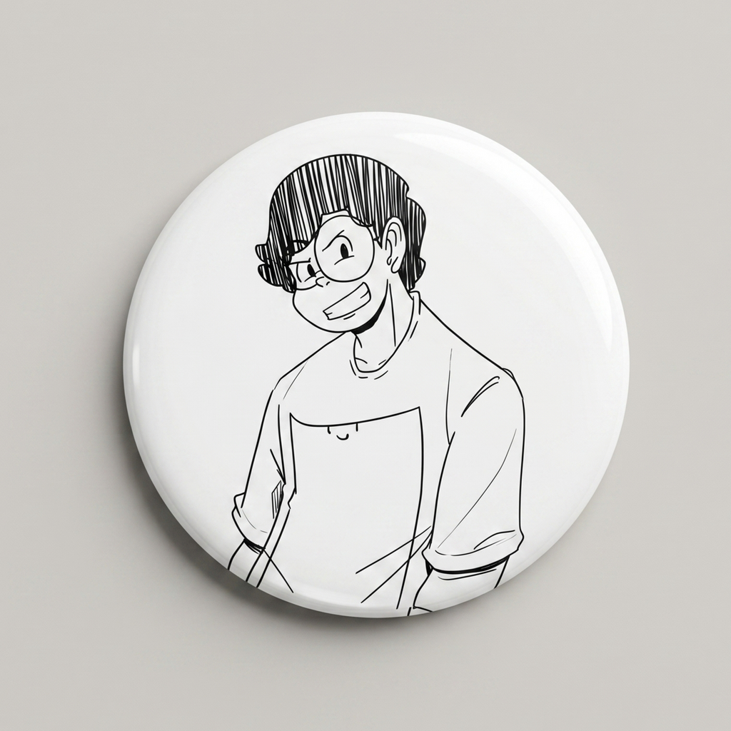 Antik Mahmud Black n' White - Button Badge