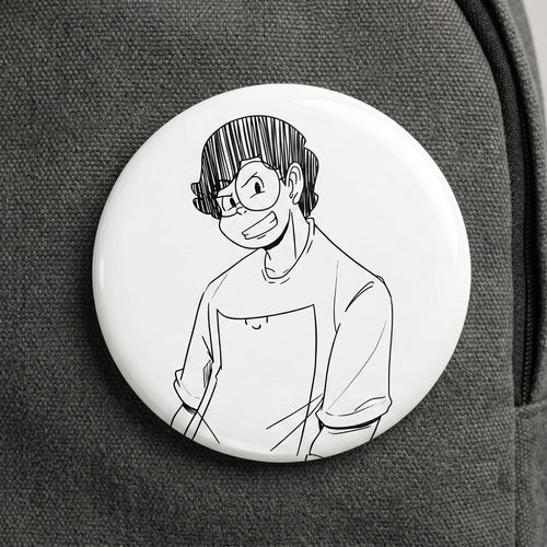 Antik Mahmud Black n' White - Button Badge
