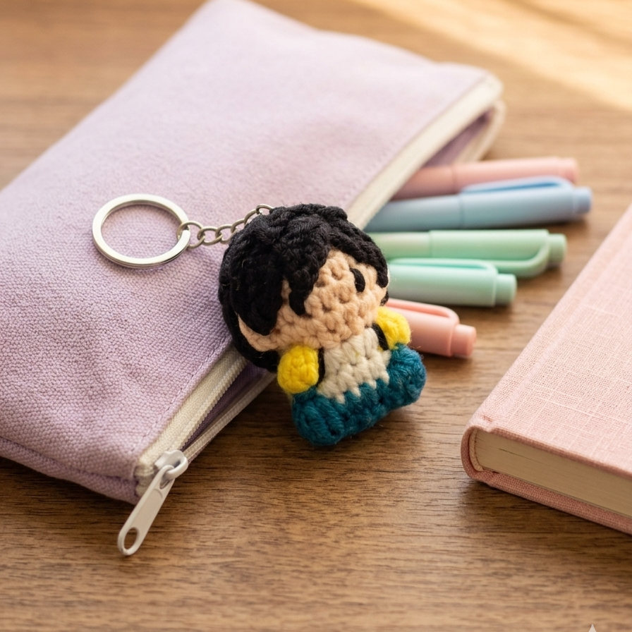 Noman Crochet Keychain