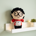 Antik Mahmud Plushie: Large Handmade Crochet Doll